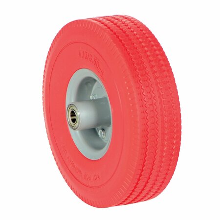 VESTIL Red Urethance Solid Foam 10 Inch Wheel UFRD-10-WHL-58